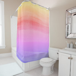 Farbiges Wasserfarbendesign Duschvorhang