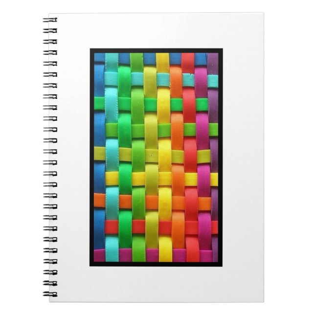 Farbiges Weave Foto Notebook Notizblock (Vorderseite)