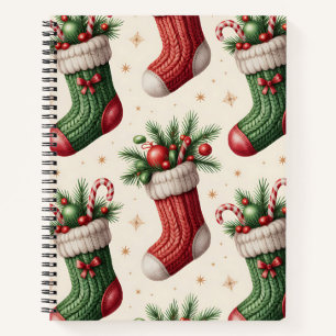 Farbiges Weihnachtsnotizbuch – Festliches Winterde Notizbuch