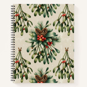Farbiges Weihnachtsnotizbuch – Festliches Winterde Notizbuch