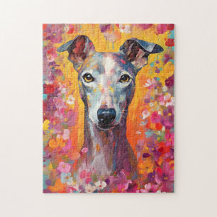 Farbiges Whippet Puzzle