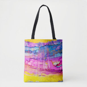 Farbiges Wolkenmakro, Tintenfisch Spritzer.