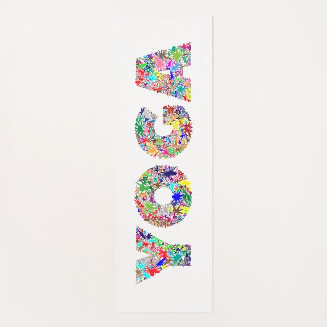 Farbiges Yoga - Yogamatte (Vorderseite)