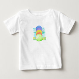 Farbiges Zirkelmuster Baby T-shirt