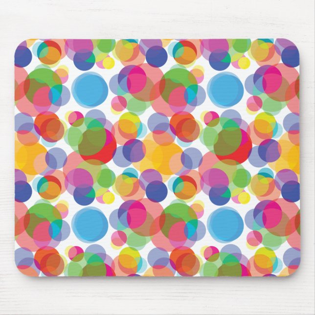 Farbiges Zirkelmuster Mousepad (Vorne)