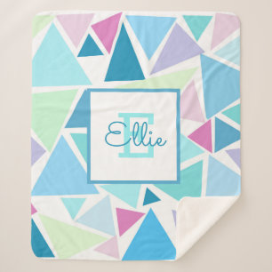 FARBIL TRIANGLES Sherpa Blanket Sherpadecke