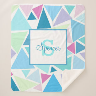 FARBIL TRIANGLES Sherpa Blanket Sherpadecke