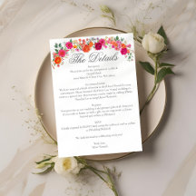 Farbintensive, kühne rosa und orangefarbene floral