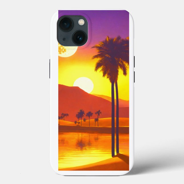 Farbintensives digitales Design | Case-Mate Barely iPhone Hülle (Rückseite)