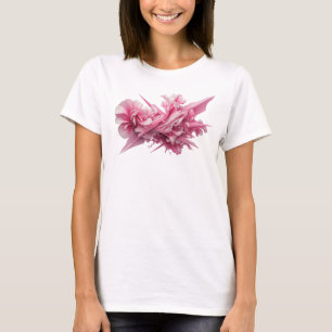 Farbintensives Pink ABSTRACT ART Grafik T-Shirt