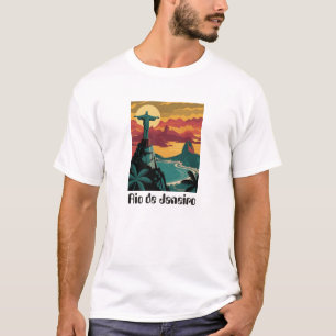 Farbintensives Rio de Janeiro Brasilien Reise Kuns T-Shirt