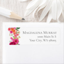 Farbintensives Rosa und Orange Elegantes Blumengar