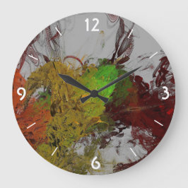 Farbinvasion Große Wanduhr