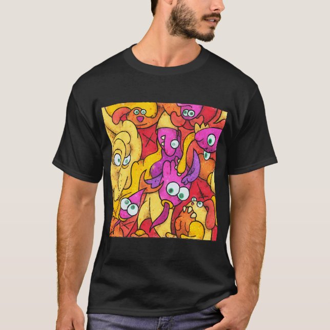 Farbkacheln #27A T-Shirt (Vorderseite)