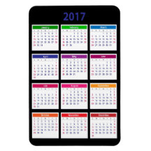 Farbkalender 2017 Anpassbar Groß