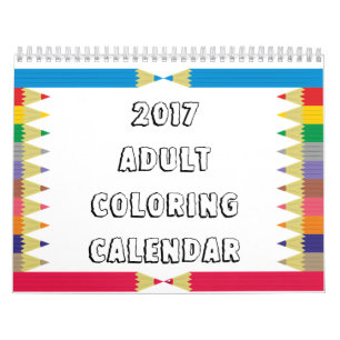 Farbkalender für Erwachsene 2017 Kalender