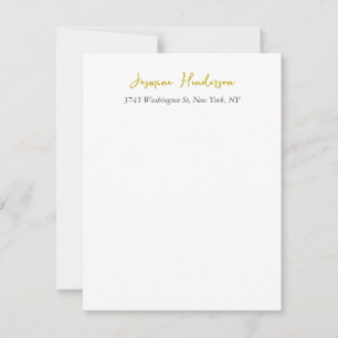 Farbkalligrafie Beruflich Elegant RSVP Karte