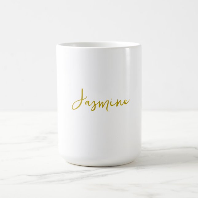 Farbkalligrafie Beruflicher Individuelle Name Kaffeetasse (Mittel)