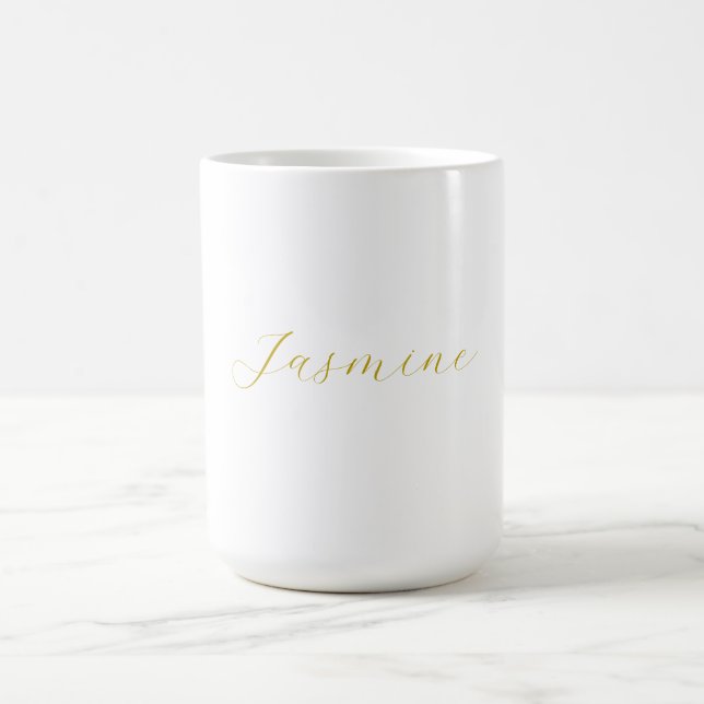 Farbkalligrafie Beruflicher Individuelle Name Kaffeetasse (Mittel)
