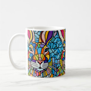 Farbkaninchen Kaffeetasse