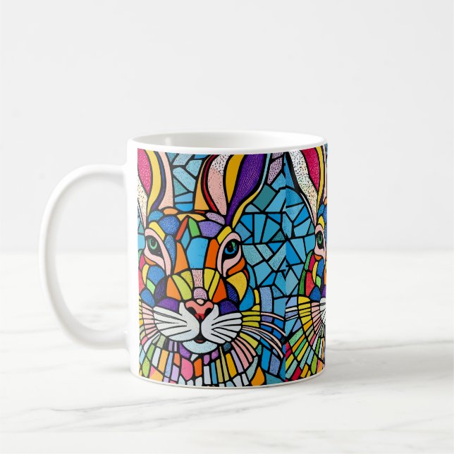 Farbkaninchen Kaffeetasse (Links)