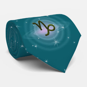 Farbkapricorn Zodiac Astrologisches Zeichen Krawatte