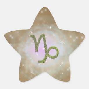 Farbkapricorn Zodiac Astrologisches Zeichen Stern-Aufkleber