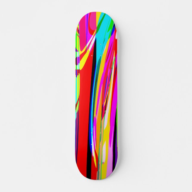 Farbkaskade Skateboard (Vorne)