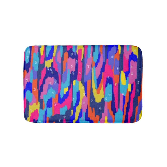 Farbkasten Abstrakt Badematte (Vorderseite)