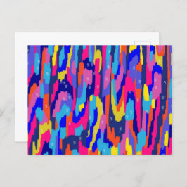 Farbkasten Abstrakt Postkarte