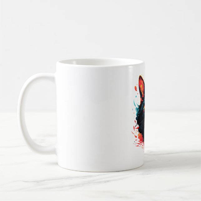 Farbkatze Kaffeetasse (Links)