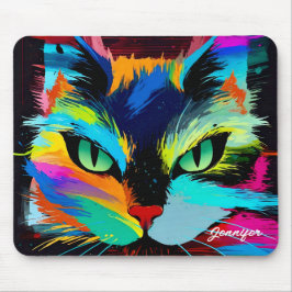 Farbkatze Mousepad