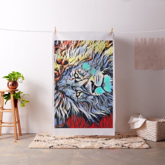 Farbkick - Löwenkönig Stoff (Beispiel)