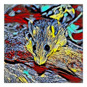 Farbkick - Maus Poster