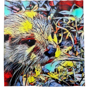 Farbkick - Otter Duschvorhang
