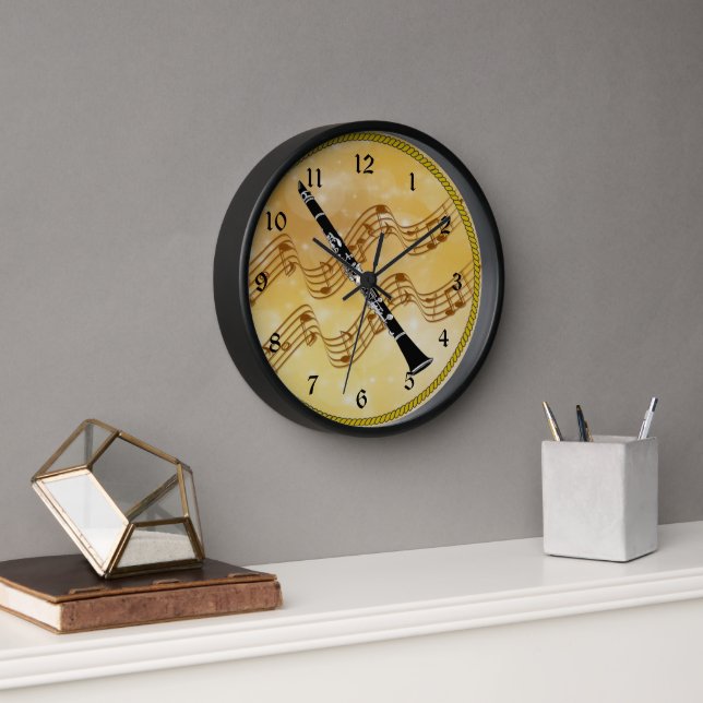 Farbklarinendesign Uhr (Büro)