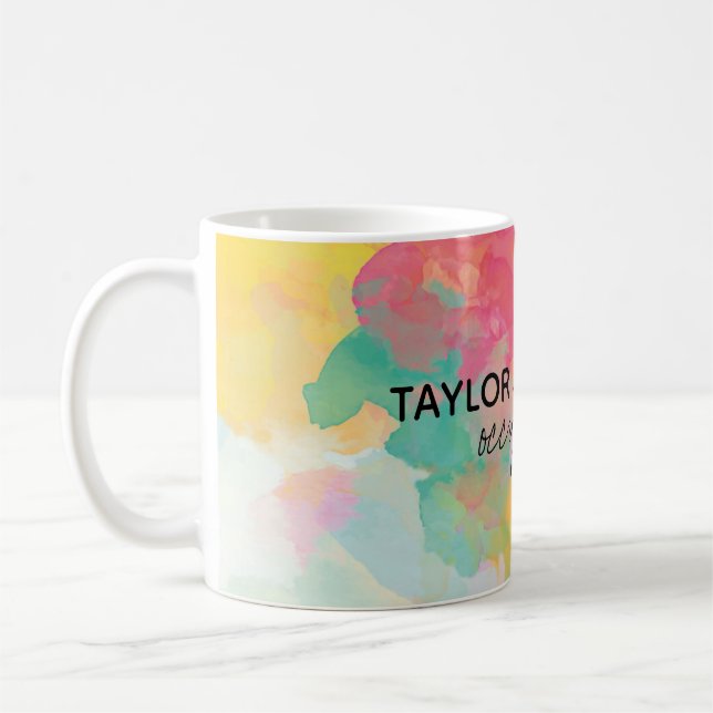 Farbklecks Kaffeetasse (Links)