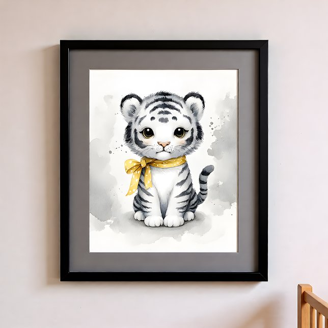 Farbklecks Kinderzimmer Dschungeltiere Tiger Poster (Von Creator hochgeladen)