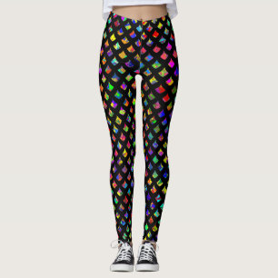 Farbklecks Meerjungfrau Schuppen Leggings