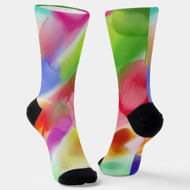 Farbklecks Sustainable Premium Crew Socken  (Gewinkelt)