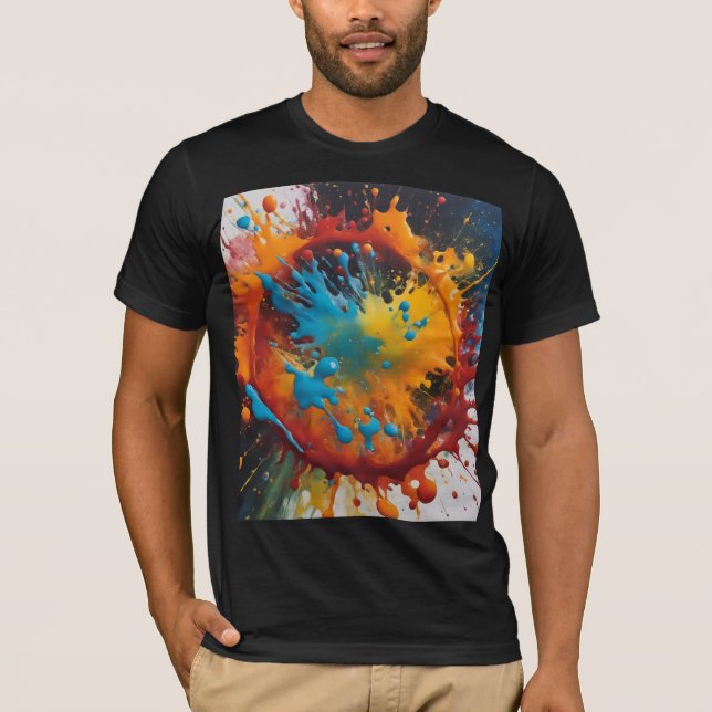 Farbklecks  T-Shirt (Vorderseite)
