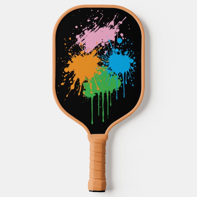 Farbkleckse  pickleball schläger (Rückseite)