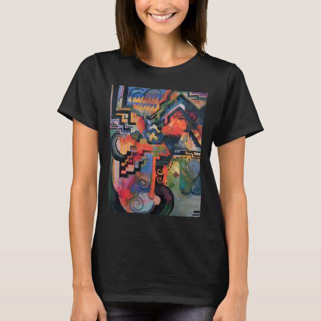 Farbkomposition von August Macke, Vintage Kunst T-Shirt (Vorderseite)