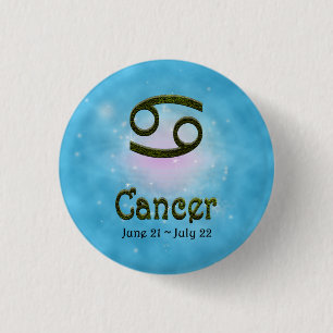 Farbkrebs auswählen Zodiac Astrologisches Zeichen Button