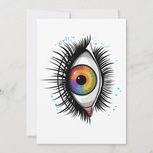 Farbkreis-Auge-Design Kunstpädagogik Farbtheorie Einladung