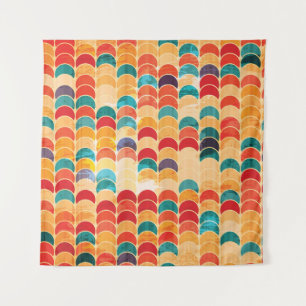 Farbkreis: Grunge Nahtloses Muster. Wandteppich