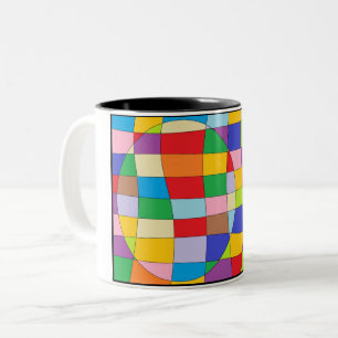 Farbkreis Zweifarbige Tasse
