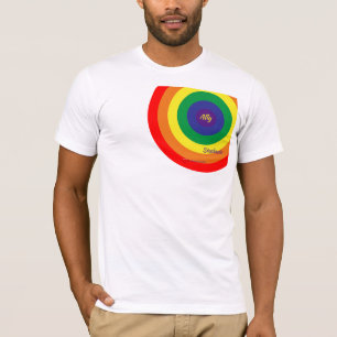 Farbkreise für LGBT-Regenbogen personalisieren T-Shirt