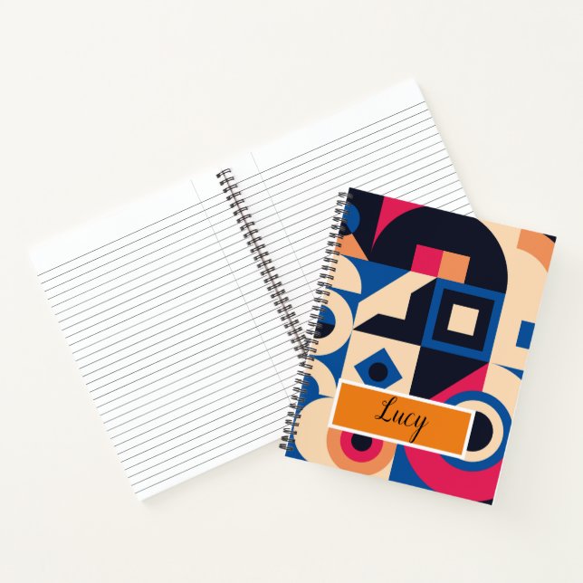 Farbkreisgeometrie Notizbuch (Innenseite)
