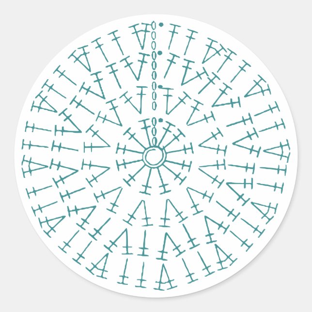 Farbkreuz Runder Aufkleber (Vorderseite)